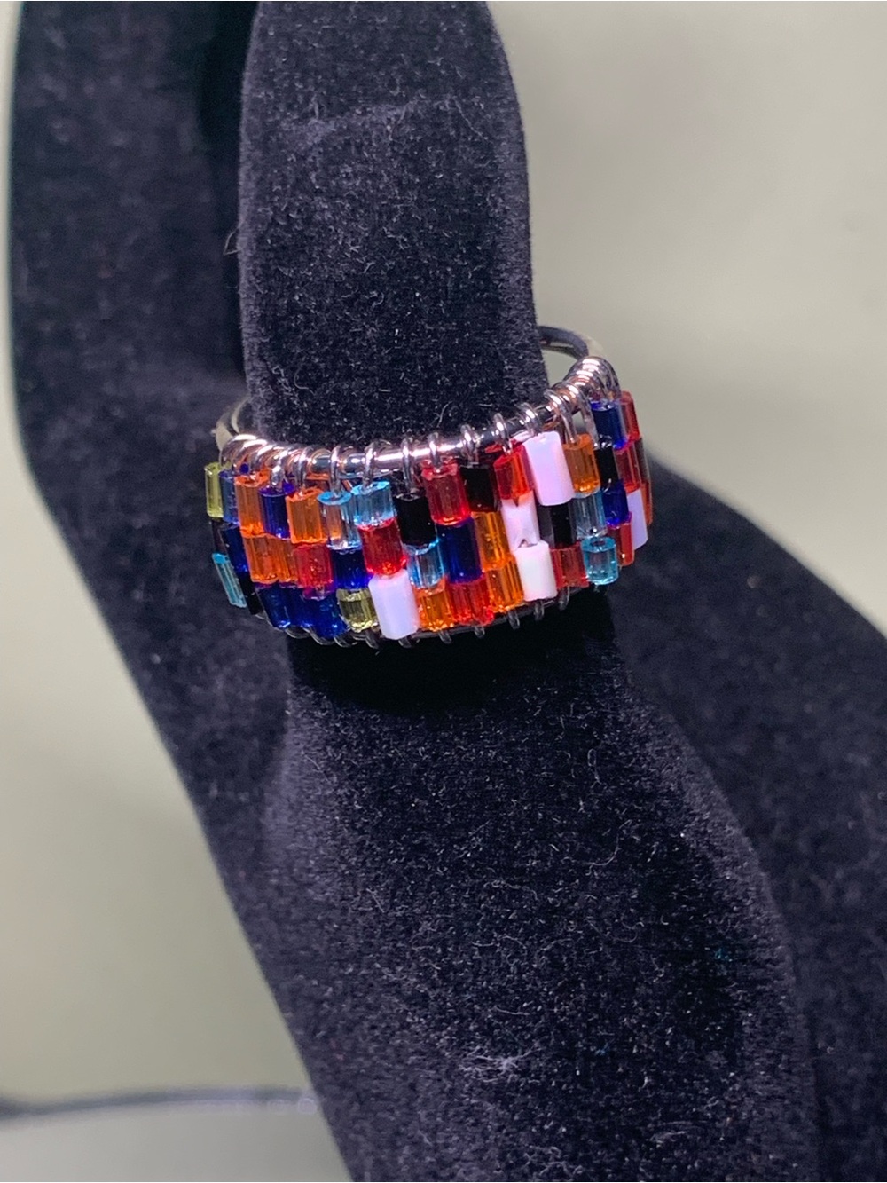 Multicolor Beaded Ring – Women Jewelry